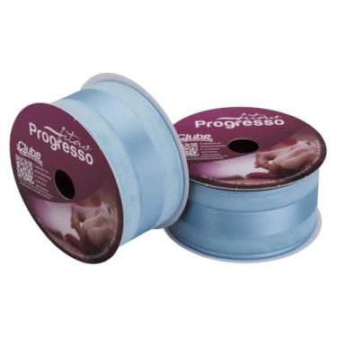 Imagem de Rolos De Fita De Voal Com Cetim 38mm C/10 Metros - Progresso, PRETO