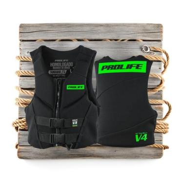 Imagem de Colete Salva Vidas Neoprene Homologado Classe V Prolife V4, Verde, GG 