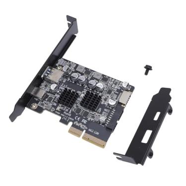 Imagem de PCIE3.0 para USB 3.2 Cartão de Expansão Com Portas USB de Largura de Banda de 10 Gbps, Placa de Controlador Host PCI EX4, USB A, Tipo C, Tipo E, 19pin 20pin Adaptador