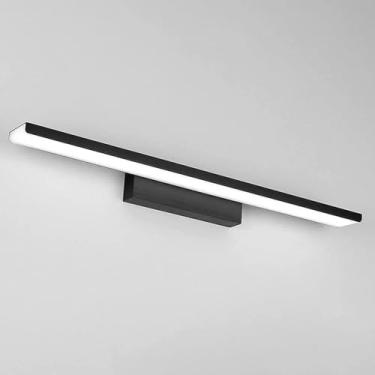 Imagem de Espelho LED Lâmpada Frontal Alumínio Espelho de Maquiagem Luzes de Espelho de Banheiro Luminárias de Parede, Lustre