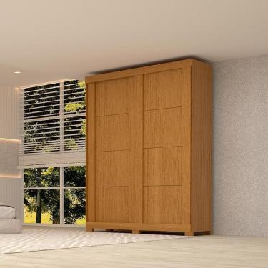 Imagem de Guarda Roupa Solteiro Chile 2 Portas 100% Mdf Linhamobília Cinamomo Off White