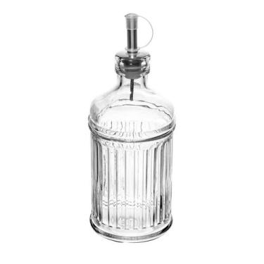 Imagem de Galheteiro de Vidro Garrafa Porta Azeite Vinagre 500ml com Dosador Met