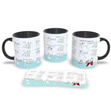 Imagem de Caneca Preta de Porcelana Personalizada Queen Musical com Frases Divertidas (Queen 7)