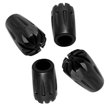Imagem de Pacote com 4 pontas de vara de trekking de substituição - Protetores de pés de borracha durável para bastões de caminhada, bengalas - Absorção de choque, resistente ao desgaste, diâmetro de 11 mm,