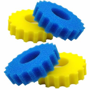 Imagem de CSGLWDP Esponja de espuma de substituição compatível com filtro de lagoa de pressão Grech/SUNSUN CPF-2500/CPF-3500 e VIVOHOME/VEVOR/VIVOGROW 1580/1840 GPH (conjunto de 4 peças)