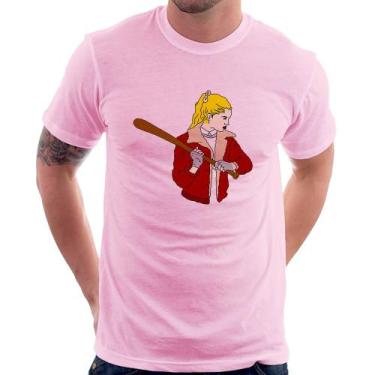 Imagem de Camiseta Baseball Girl - Foca na Moda, Rosa bebê, P