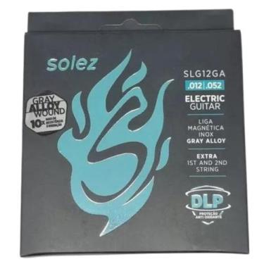 Imagem de Encordoamento Guitarra .012 Nickel SLG12GA Mi Si Extra - Solez