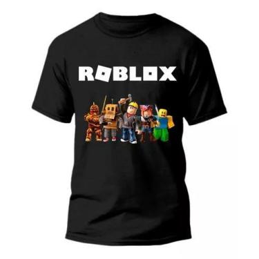 Imagem de Camiseta Do Roblox Infantil Camisa 100% Algodão - Loja Dinka, 4, Preto