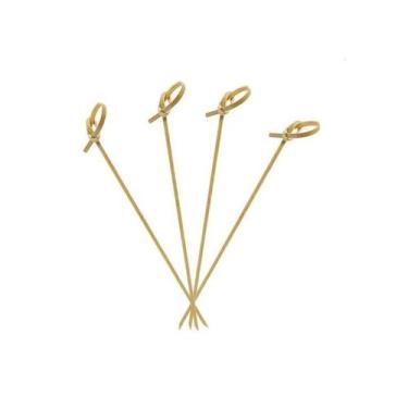 Imagem de Espetinho Palito Bambú Nó 15cm Hamburgueria Petisco 850 Unid - Kuni