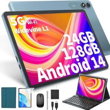 Imagem de Tablet HISORL Android 14 10 polegadas 24 GB+128 GB 1 TB 8000mAh 5G