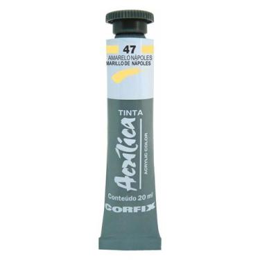Imagem de Tinta Acrílica 20ml 047 Amarelo Nápoles Corfix, 047 AMARELO NáPOLES