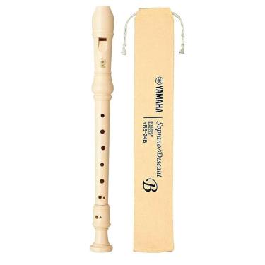 Imagem de Flauta Soprano Barroca Yamaha YRS24B Bege
