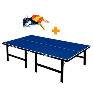 Imagem de Mesa ping pong especial 18 mm - 1002 + kit tênis de mesa – 5030 - klopf