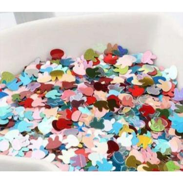 Imagem de Lantejoulas Potinho/Ultra Fina 4mm Forma Coelho - Happie Itens