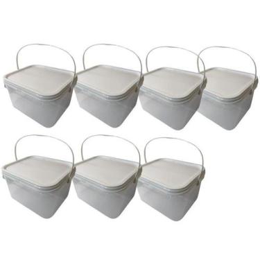 Imagem de Balde 2-4L Para Armazenamento De Queijo Parmesão-Kit 7 Pçs - Nastripac