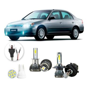 Imagem de Ultra Led Nano Honda Civic 2001-2003 H4 H3 22000lm - LUXLED y3, Branco
