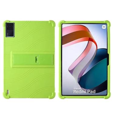 Imagem de QYiiD Capa para Xiaomi Redmi Pad WiFi 10,6 polegadas, capa protetora de silicone leve para crianças para Redmi Pad 10,6 polegadas, verde