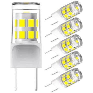 Imagem de GFLSD Lâmpada Led G8, T4 3W, Substituição Para Lâmpada Halógena De 20-25W, Luz Do Dia Branca 6000K, Base Bipino Tipo Jcd Gy8.6, 120V, Lâmpada De Disco, Para Luz De Micro-Ondas Ge, Iluminação Para Em