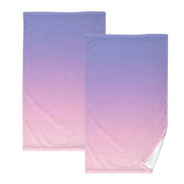 Imagem de Blush Twilight Shift-43 toalhas de banho de algodão 2 peças, toalhas de mão pequenas, toalhas de banho absorventes, toalhas de banho de secagem rápida, toalhas decorativas para banheiro, cozinha