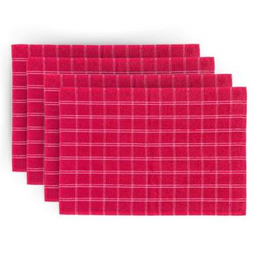 Imagem de Kit 4 Pano de Prato Copa Xadrez Jolitex Atoalhado Premium 45x65cm, VER