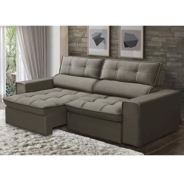 Imagem de Sofá Retrátil e Reclinável 3 Lugares 180cm Castor