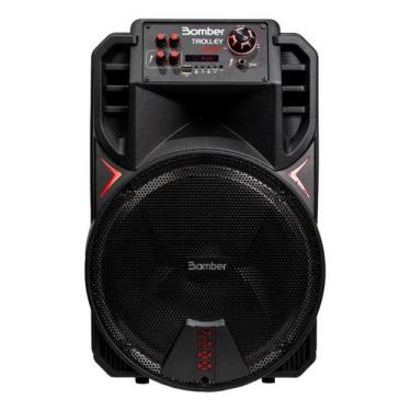 Imagem de Caixa Som Amplificada Portatil Bluetooth 12pol Bomber Trolley 450 Cor 