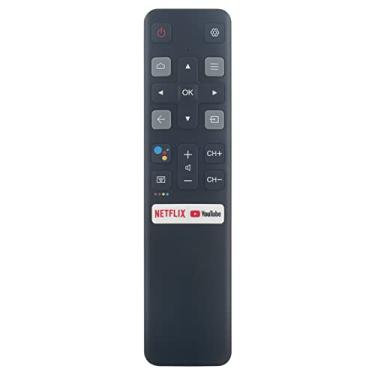 Imagem de PERFASCIN Controle remoto de substituição de voz RC802V adequado para TCL TV 40S330 55Q637 55S434 32S330 55S430(F601) 43S430(F601) 65Q637 55Q637 65Q637