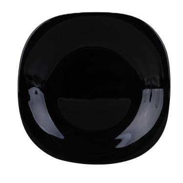 Imagem de Prato raso Dama em vidro opalino D27,8cm preto