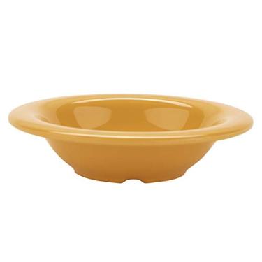 Imagem de GET B-86-TY Tigela de melamina de borda estreita para frutas/sobremesa, 236 ml, amarelo tropical (conjunto de 12)