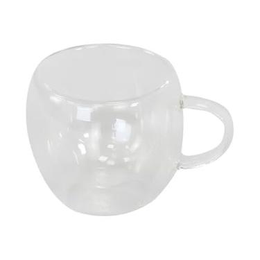 Imagem de Xícara de Vidro em Borossilicato 90ml Parede Dupla Resistente