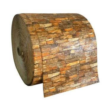 Imagem de Papel De Parede Autoadesivo À Prova d'Água Com Padrão De Tijolo 3D 70c