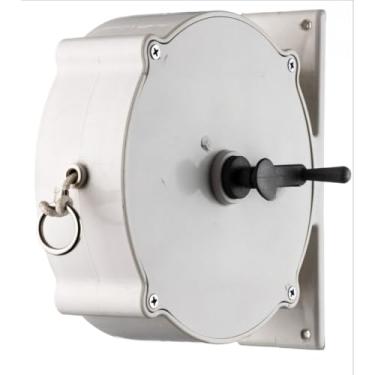 Imagem de Varal 30 ou 15 Metros Corda Recolhível Retrátil Parede Apartamento Casa Branco Preto Pregador Roupa(BRANCO 30mts,+ 10 PRENDEDORES)