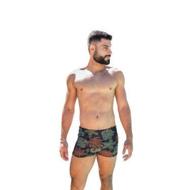 Imagem de Sunga boxer masculina forrada preto e branco P ao 52 - Gerbya, P, Pret