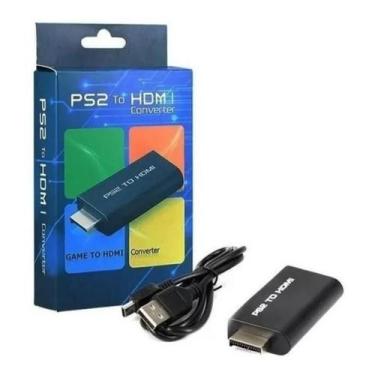 Imagem de Adaptador Conversor Ps2 Audio Vídeo Av Para Cabo Hdmi Ps2 P/ Hdmi Tv M