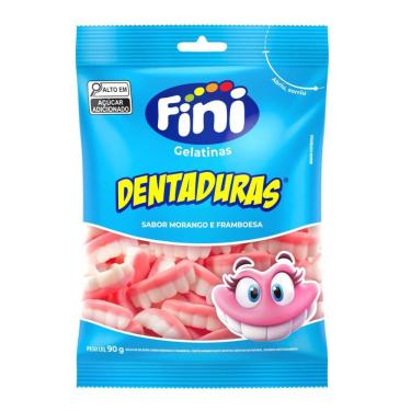 Imagem de Bala de Gelatina Fini Dentaduras 90g