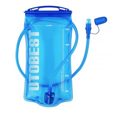 Imagem de UTOBEST – Bexiga de hidratação para reservatório de água à prova de vazamento para hidratação, pacote com 1L/1,5L/2L/3L camelbak bexiga para ciclismo, corrida, caminhada, acampamento, 1.5L, 1.5L