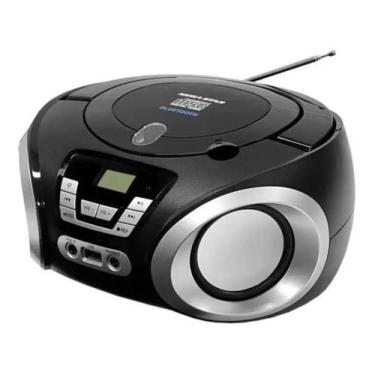 Imagem de Cd Player Bluethooth Radio Boombox Portatil Usb Fm Digital - Mega Star