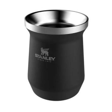 Imagem de CUIA Copo Chimarrão Térmico STANLEY Tereré Inox Cor PRETA