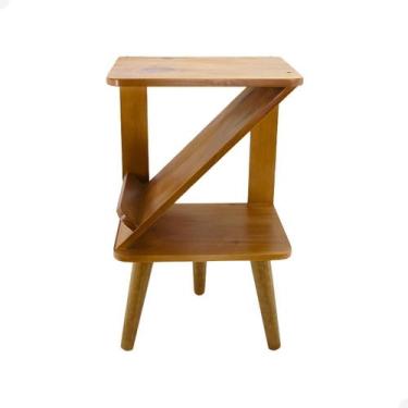 Imagem de Mesa Cabeceira Z Tripé Retrô Pé Palito Quarto Sala - Beto Moveis, VERN