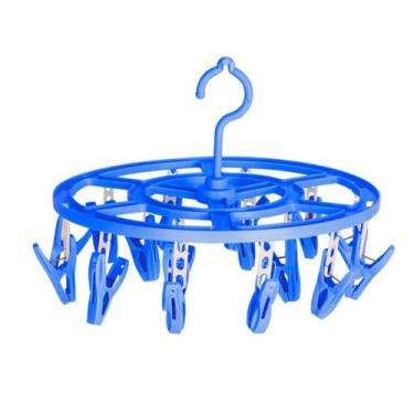 Imagem de Varal Redondo Com 16 Prendedores Calcinha Meia Cueca Peça Intima com 1