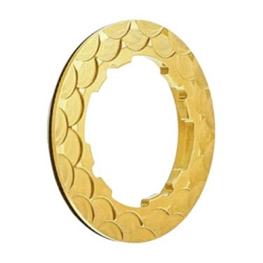 Imagem de Colaxi Anel de trava de cassete de bicicleta, manutenção de componentes de cobertura de anel de volante de bicicleta, cobertura de trava de cassete para, Ouro