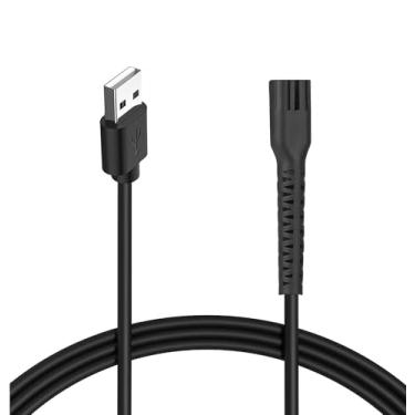 Imagem de Kaynway Cabo Carregador Para Barbeador Wahl 8164 Finale E 8173 Vanish, De Carregamento Substituição Compatível Com Cortadores Magic Clip Senior Sterling-4 Detailer Íons Lítio Pro (Usb Preto)