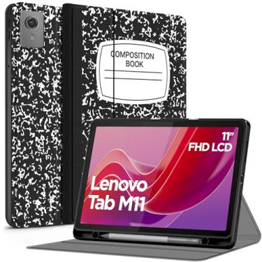 Imagem de Aippdo Capa para Lenovo Tab M11/Tab K11 LTE 11 polegadas 2024 TB330FU com suporte para caneta, capa traseira de TPU macio, suporta despertar/hibernar automaticamente.