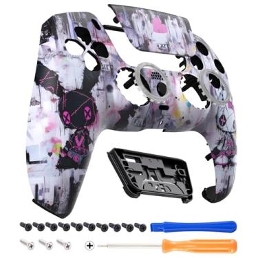 Imagem de eXtremeRate Luna - Touchpad Frontal Redesenhado Compatível Com Controle Ps5 Bdm-010 020 030 040 050, Capa De Substituição Para Painel Lovely Punky Bunny