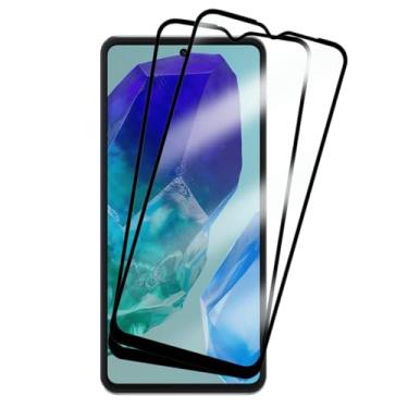Imagem de 2 Películas de Vidro Temperado 3D Full Cover para Samsung Galaxy M55, Proteção Total da Tela, Anti-impacto, 9H, Transparente
