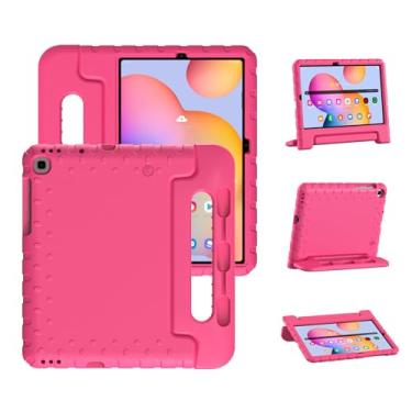 Imagem de Bolete Capa infantil para Samsung Galaxy Tab S6 Lite 10,4 polegadas 2024/2022/2020 com suporte para caneta S, capa protetora resistente à prova de choque para tablet Samsung Galaxy S6 Lite, rosa