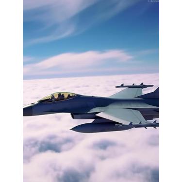 Imagem de YL Mainland 5D DIY Air Force Jet Flying Diamond Art Diamond Dots Broca completa para decoração de parede de casa, presente de avião, kits de pintura de diamante para adultos, arte de pedras preciosas