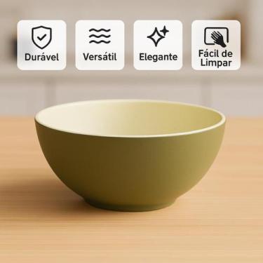 Imagem de 6 Bowls Tigela Cumbuca Porcelana 500ml Sopas E Caldos 14CM - STORE SHA