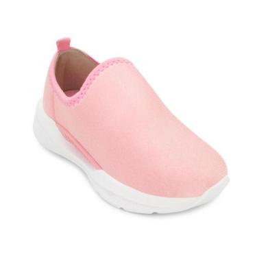 Imagem de Tênis Slip On Molekinha RB MK24-25731, 35, Rosa, Branco
