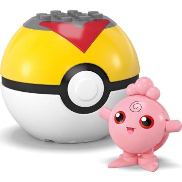Imagem de Pokémon + Pokébola Igglybuff Mega Construx Blocos de Montar - Mattel